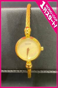 【5CS多04003D】1円スタート★Gucci★グッチ★2700.2L★クォーツ QZ★ゴールドカラー★レディース★腕時計★稼働★現状品★箱なし