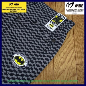 限定完売 定価30,800円 正規品 マスターバニーエディション MBE TOUR-M BATMAN COLLABORATION 総柄 ストレッチ パンツ BK Saiz 4 M 春夏秋