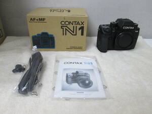(15)☆コンタックス CONTAX N1 一眼レフ フイルムカメラ ボディ 元箱・説明書あり 不動 ジャンク品