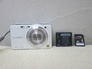 (24)♪Panasonic パナソニック LUMIX ルミックス ホワイト DMC-SZ7 バッテリー付き 通電・動作確認済み 美品