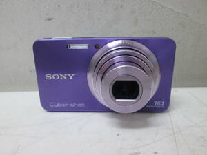 (25)♪SONY Cyber-shot デジタルカメラ DSC-W570 ソニー サイバーショット デジカメ パープル バッテリー付き 通電・動作確認済み