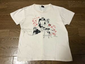 美品グラニフgraniph半袖TシャツSSイラストロゴレディースS-MメンズXS重ね着