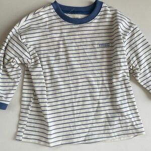 muu original spring border tee blue 90サイズ