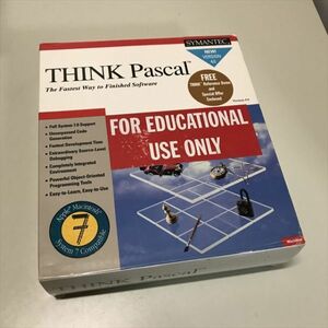 Z11979 *THINK Pascal Macintosh PC soft 