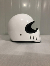 新品 SIMPSON 風 アメリカン ツーリング ヘルメット ホワイト サイズ選択可 _画像4