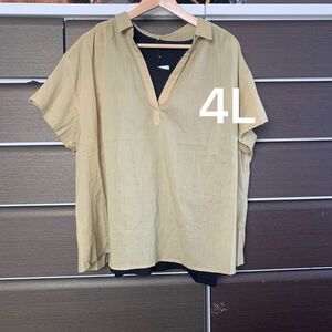 大きいサイズ　4L シャツ 半袖　綿