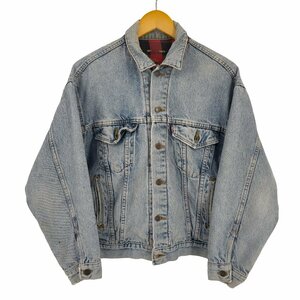 Levis(リーバイス) 80S USA製 ボタン裏527 裏地チェック 70417 デニムジャケット メ 中古 古着 0330