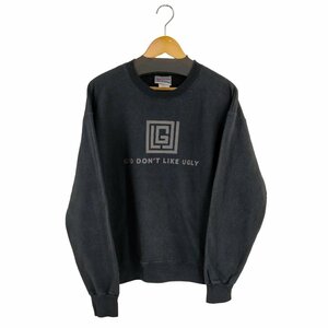 Hanes(ヘインズ) GOD DON'T LIKE UGLY クルーネックスウェット メンズ impor 中古 古着 0757