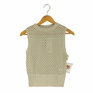 AZUL by moussy(アズールバイマウジー) MESH KNIT VEST メッシュニットベスト 中古 古着 0807