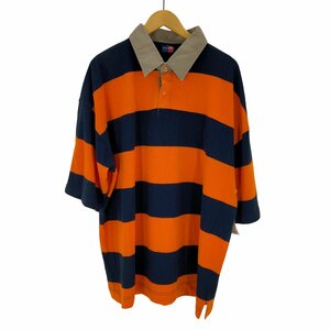 ROCKY(ロッキー) ロシア製 ボーダーポロシャツ メンズ 3XL 中古 古着 0243