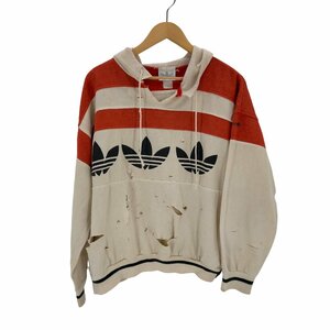 adidas(アディダス) 80s トレフォイルロゴ ボロフーディー メンズ 表記無 中古 古着 0305