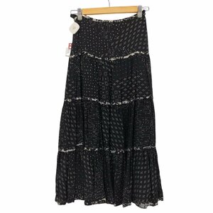 ANNA SUI(アナスイ) 総柄 マキシ ティアード ロング スカート レディース JPN：2 中古 古着 0522