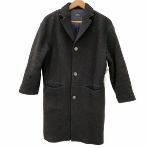 A.P.C.(アーペーセー) ウールナイロン チェスターコート メンズ import：XS 中古 古着 0623