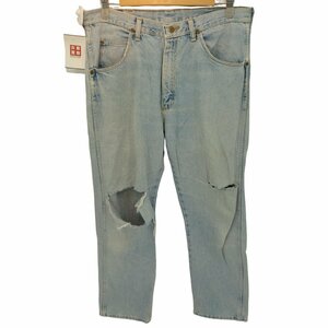 Wrangler(ラングラー) ウォッシュド ストレート ダメージ デニム メンズ 表記無 中古 古着 0611