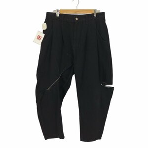 ZARA(ザラ) ステッチデザイン ブラック デニム テーパード パンツ メンズ 44 中古 古着 0907