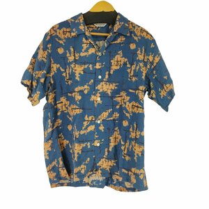 cootie productions(クーディプロダクション) レーヨン総柄 S/S オープンカラーシャツ 中古 古着 0223