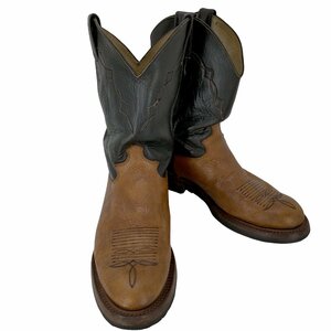 Justin BOOTS(ジャスティンブーツ) レザーウエスタンブーツ VIBRAM メンズ US：9 中古 古着 0442