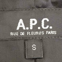 A.P.C.(アーペーセー) フランス製 ウールギャバ 2Bテーラードジャケット スーツセットアップ メン 中古 古着 1002_画像6