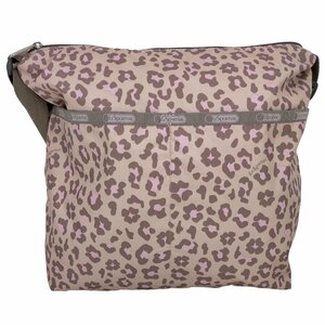 LeSportsac(レスポートサック) ヒョウ柄 レオパード リップストップ ショルダーバッグ レディー 中古 古着 1003