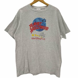 PLANET HOLLYWOOD(プラネットハリウッド) USA製 ロゴ大判プリント Tシャツ メンズ i 中古 古着 0229