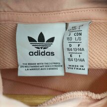 adidas(アディダス) ロゴプリント プルオーバーパーカー レディース 160 中古 古着 0408_画像6