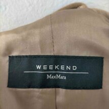 WEEKEND by Max Mara(ウィークエンドバイマックスマーラ) レザー 3Bジャケット 総裏地 中古 古着 0442_画像6