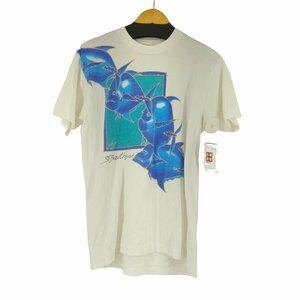 FRUIT OF THE LOOM(フルーツオブザルーム) 90S MADE IN USA 魚プリント S 中古 古着 0807