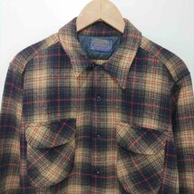 PENDLETON(ペンドルトン) 70s USA製 ボックスシルエット オープンカラーシャツ フラップポ 中古 古着 1031_画像5