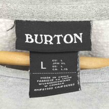 BURTON(バートン) 裏起毛 刺繍 クルーネック スウェット トレーナー メンズ import：L 中古 古着 0608_画像6