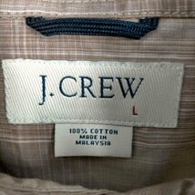 J.CREW(ジェイクルー) 00S オンブレチェック 半袖ボタンダウンシャツ メンズ JPN：L 中古 古着 0647_画像6