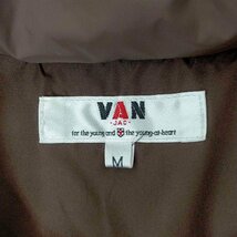 VAN(ヴァン) ワンポイントロゴジップアップダウンジャケット メンズ JPN：M 中古 古着 0823_画像6