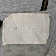 MYLAN(マイラン) カシミヤ混 半袖ニットワンピース レディース 表記無 中古 古着 0924_画像6