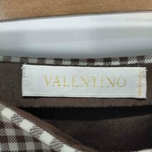 Valentino(ヴァレンティノ) ウールギンガムチェック裾フレアスカート 膝丈 タイト レディース 中古 古着 1222_画像6