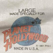 PLANET HOLLYWOOD(プラネットハリウッド) USA製 ロゴ大判プリント Tシャツ メンズ i 中古 古着 0327_画像6