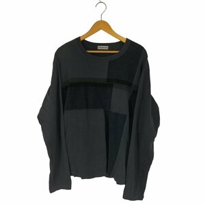 ISSEY MIYAKE MEN(イッセイミヤケメン) ベロア切替 L/S Tシャツ メンズ JPN：M 中古 古着 0255