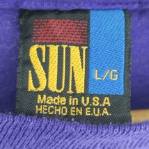 USED古着(ユーズドフルギ) SUN 90S MADE IN USA 発砲プリント S/S Tシ 中古 古着 0104_画像6