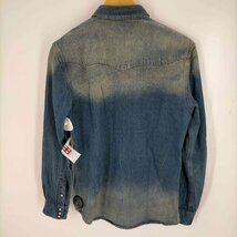 RRL RALPH LAUREN(ダブルアールエル ラルフローレン) USED加工 デニムシャツ メンズ 中古 古着 0224_画像2