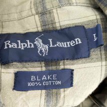 RALPH LAUREN(ラルフローレン) BLAKE チェック ボタンダウンシャツ メンズ JPN：L 中古 古着 0442_画像6