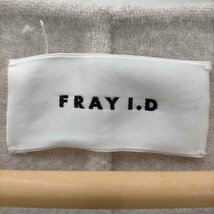 FRAY I.D(フレイアイディー) 19AW リバーノーカラーコート アウター ロング 1 ライトピンク 中古 古着 0730_画像6