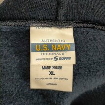 US NAVY(ユーエスネイビー) MADE IN USA SO FFE コットンプルオーバーパーカー 中古 古着 0406_画像6