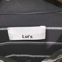 Luis(ルイス) ストライプ柄 レギュラーカラーポリシャツ メンズ JPN：L 中古 古着 0423_画像6