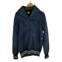 RRL RALPH LAUREN(ダブルアールエル ラルフローレン) インディゴ染ショールカラーニット メ 中古 古着 0443_画像1