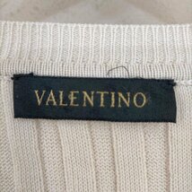 Valentino(ヴァレンティノ) セーター リブ ニット コットン シルク Vネック 長袖 レディー 中古 古着 0530_画像6