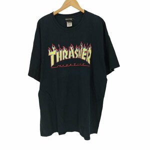 THRASHER(スラッシャー) ファイヤーロゴ S/S Tシャツ ビッグサイズ メンズ 2XL 中古 古着 0828