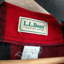 L.L.Bean(エルエルビーン) USA製 バッファローチェック ウールベスト メンズ import：S 中古 古着 0205_画像6