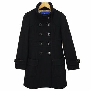 BURBERRY BLUE LABEL(バーバリーブルーレーベル) アンゴラ混ウールコート レディース 中古 古着 0303