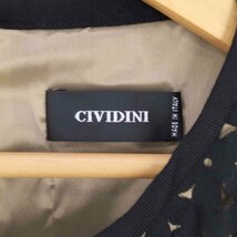 CIVIDINI(チヴィディーニ) イタリア製 ウールノースリーブワンピース カットワーク レディース E 中古 古着 0451_画像6