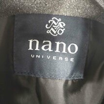 nano universe(ナノユニバース) フェイクレザーシャツジャケット メンズ JPN：L 中古 古着 0124_画像6
