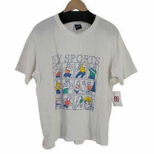 ONLY NY(オンリーニューヨーク) USA製 NY SPORTS プリント Tシャツ メンズ impo 中古 古着 0807