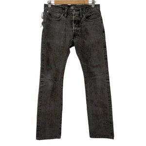 RRL RALPH LAUREN(ダブルアールエル ラルフローレン) USA製 ボタンフライ後染めブラック 中古 古着 1004